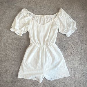 White Eyelet Romper